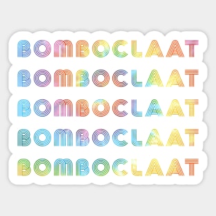 Bomboclaat Tie Dye Sticker